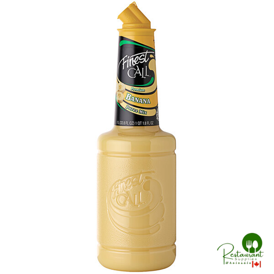 Finest Call Premium Banana Puree Mix 1 Liter - 12/Case