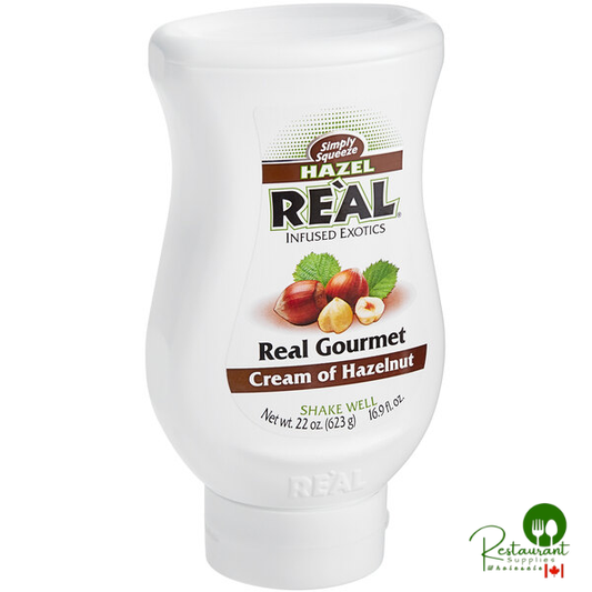 Real Cream of Hazelnut Infused Syrup 16.9 fl. oz. - 6/Case