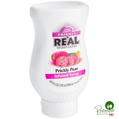 Real Prickly Pear Puree Infused Syrup 16.9 fl. oz. - 6/Case