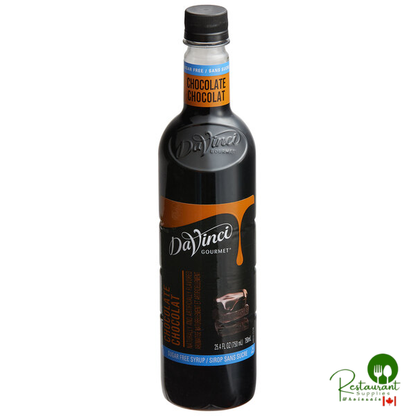 DaVinci Gourmet Sugar-Free Chocolate Flavoring Syrup 750 mL - 12/Case
