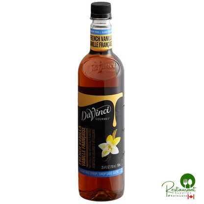 DaVinci Gourmet Sugar-Free French Vanilla Flavoring Syrup 750 mL - 12/Case