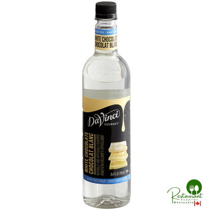 DaVinci Gourmet Sugar-Free White Chocolate Flavoring Syrup 750 mL - 12/Case