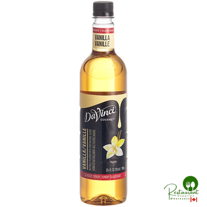 DaVinci Gourmet Classic Vanilla Flavoring Syrup 750 mL - 12/Case