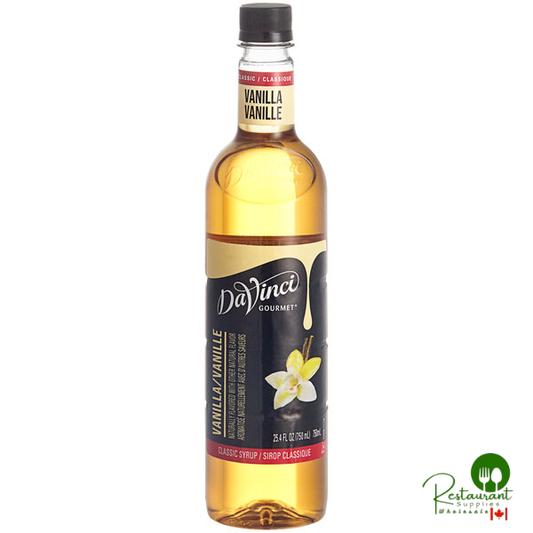 DaVinci Gourmet Classic Vanilla Flavoring Syrup 750 mL - 12/Case
