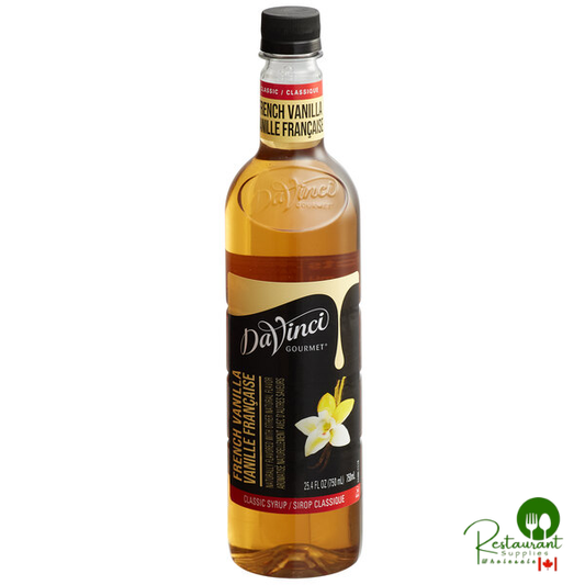DaVinci Gourmet Classic French Vanilla Flavoring Syrup 750 mL - 12/Case