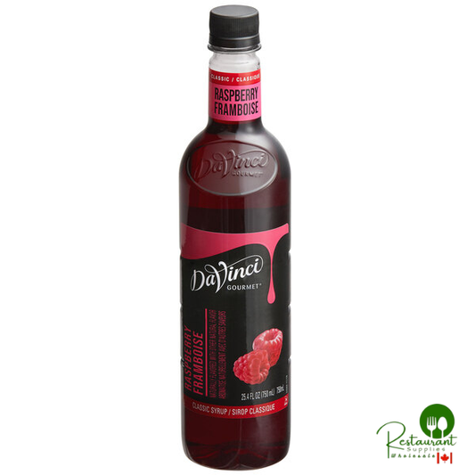 DaVinci Gourmet Classic Raspberry Flavoring / Fruit Syrup 750 mL - 12/Case