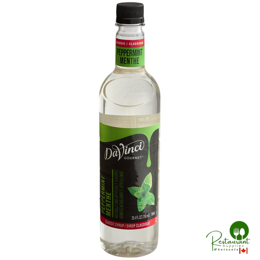 DaVinci Gourmet Classic Peppermint Flavoring Syrup 750 mL - 12/Case