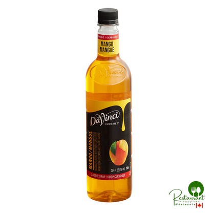 DaVinci Gourmet Classic Mango Flavoring / Fruit Syrup 750 mL - 12/Case