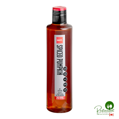 SHOTT Spiced Pumpkin Concentrated Flavoring Syrup 1 Liter - 6/Case