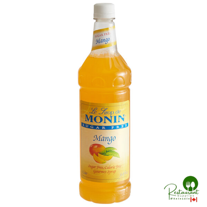 Monin Sugar-Free Mango Flavoring Syrup 1 Liter - 4/Case