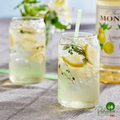 Monin Premium Lemon Flavoring / Fruit Syrup 1 Liter - 4/Case