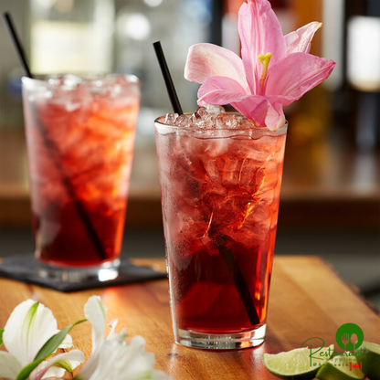 Monin Premium Hibiscus Flavoring Syrup 1 Liter - 4/Case