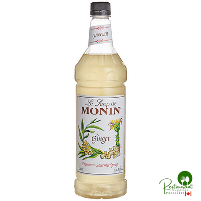 Monin Premium Ginger Flavoring Syrup 1 Liter - 4/Case