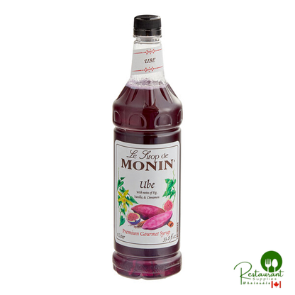 Monin Premium Ube Flavoring Syrup 1 Liter - 4/Case