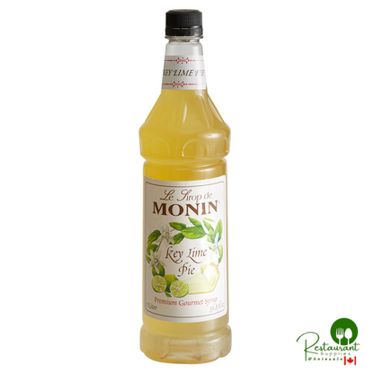 Monin Premium Key Lime Pie Flavoring Syrup 1 Liter - 4/Case