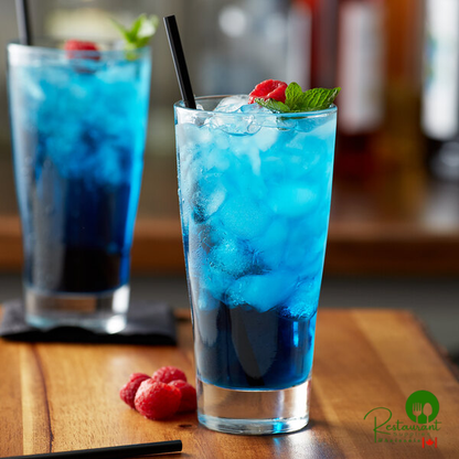 Monin Premium Blue Raspberry Flavoring Syrup 1 Liter - 4/Case