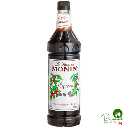 Monin Premium Espresso Flavoring Syrup 1 Liter - 4/Case
