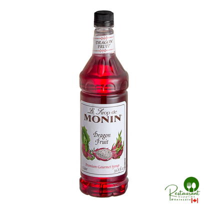 Monin Premium Dragon Fruit Flavoring Syrup 1 Liter - 4/Case