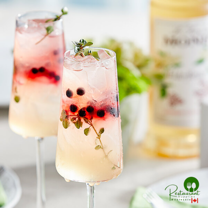 Monin Premium Elderflower Flavoring Syrup 1 Liter - 4/Case