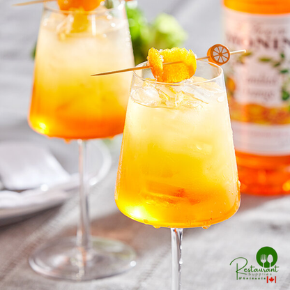 Monin Premium Candied Orange Flavoring / Fruit Syrup 1 Liter - 4/Case
