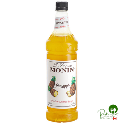 Monin Premium Pineapple Flavoring / Fruit Syrup 1 Liter - 4/Case