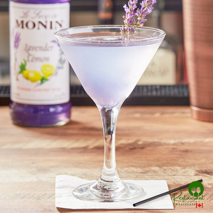 Monin Premium Lavender Lemon Flavoring Syrup 1 Liter - 4/Case