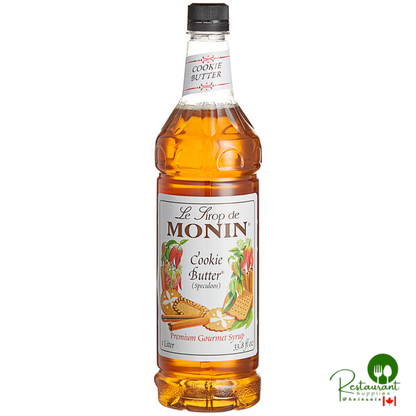 Monin Premium Cookie Butter Flavoring Syrup 1 Liter - 4/Case