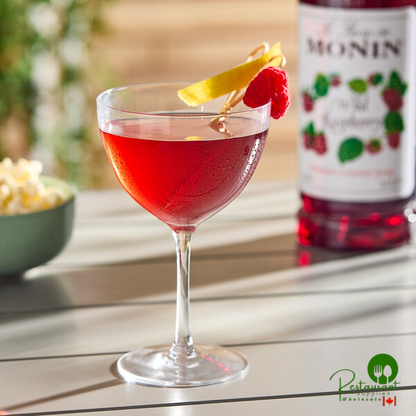 Monin Premium Wild Raspberry Flavoring Syrup 1 Liter - 4/Case