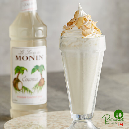 Monin Premium Coconut Flavoring Syrup 1 Liter - 4/Case