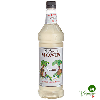 Monin Premium Coconut Flavoring Syrup 1 Liter - 4/Case