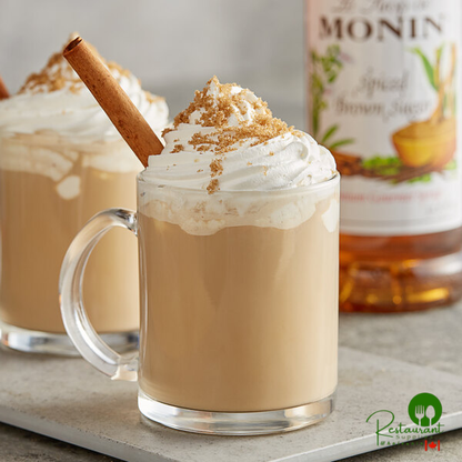 Monin Premium Spiced Brown Sugar Flavoring Syrup 1 Liter - 4/Case