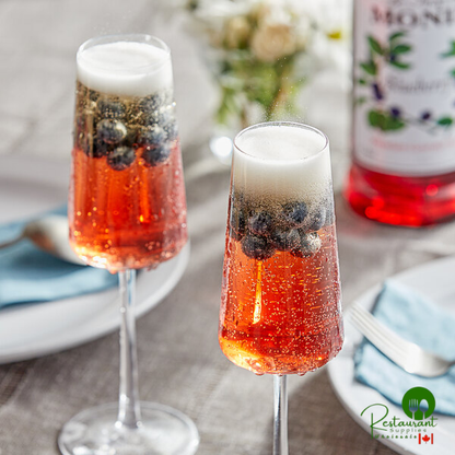 Monin Premium Blueberry Flavoring / Fruit Syrup 1 Liter - 4/Case