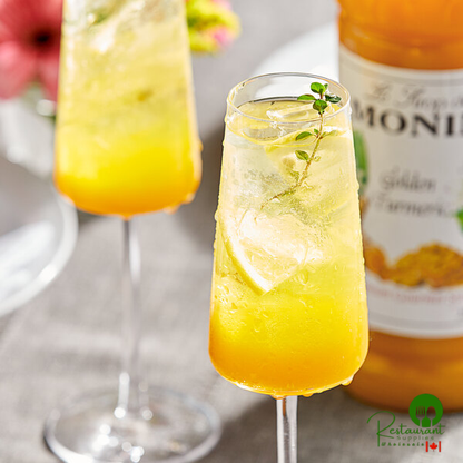 Monin Premium Golden Turmeric Flavoring Syrup 1 Liter - 4/Case