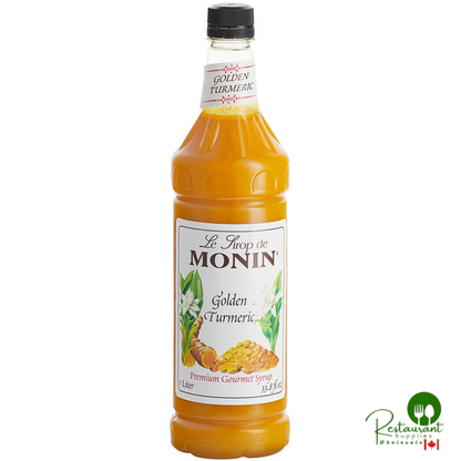 Monin Premium Golden Turmeric Flavoring Syrup 1 Liter - 4/Case