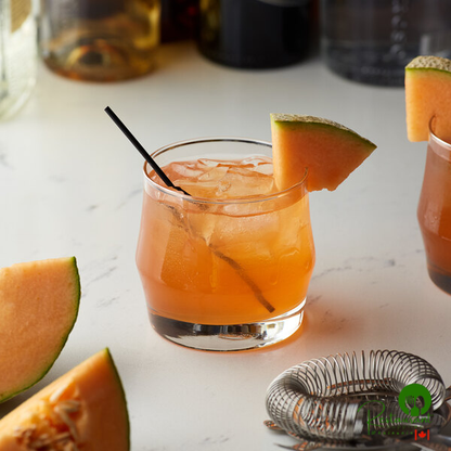 Monin Premium Rock Melon Cantaloupe Flavoring Syrup 1 Liter - 4/Case