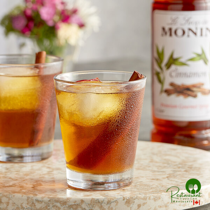 Monin Premium Cinnamon Flavoring Syrup 1 Liter - 4/Case