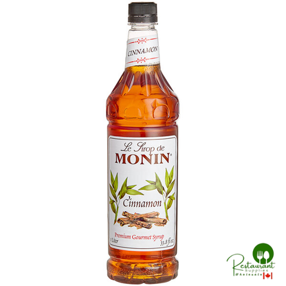 Monin Premium Cinnamon Flavoring Syrup 1 Liter - 4/Case