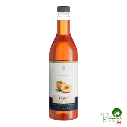 Peach Flavoring Syrup 750 mL By Prime - 6/Case