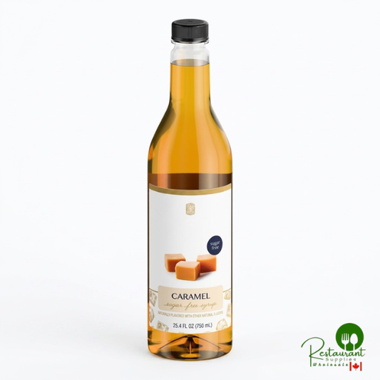 Sugar-Free Caramel Flavoring Syrup 750 mL By Prime - 6/Case