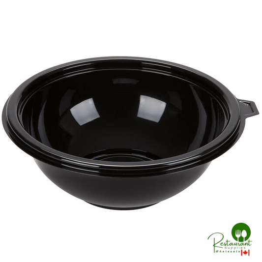 Fineline 5032-BK Super Bowl 32 oz. Black PET Plastic Bowl - 100/Case