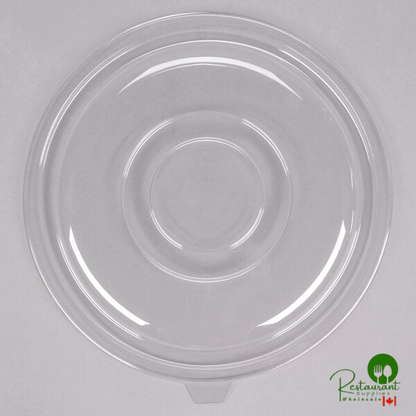 Fineline 5160-FL Super Bowl 160 oz. Clear PET Plastic Flat Lid - 25/Case