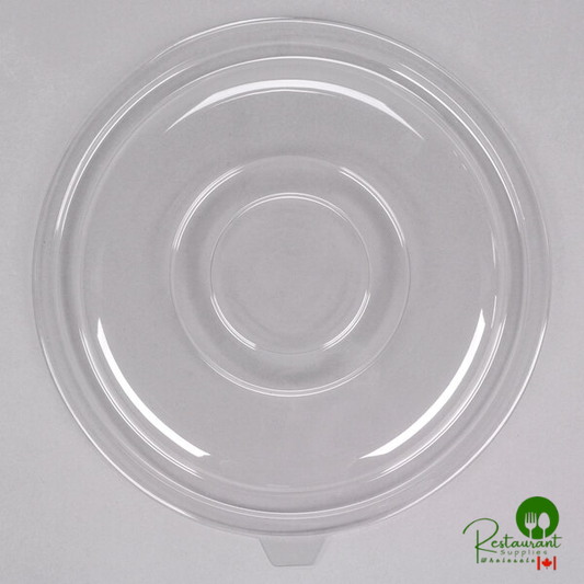 Fineline 5160-FL Super Bowl 160 oz. Clear PET Plastic Flat Lid - 25/Case