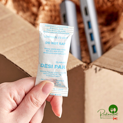 Clariant Desi Pak 1/2 Unit (16 Gram) Desiccant Bentonite Clay Packet - 550/Case