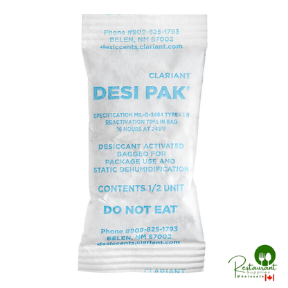 Clariant Desi Pak 1/2 Unit (16 Gram) Desiccant Bentonite Clay Packet - 550/Case