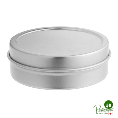 2 oz. Silver Flat Tin with Slip Cover - 432/Case