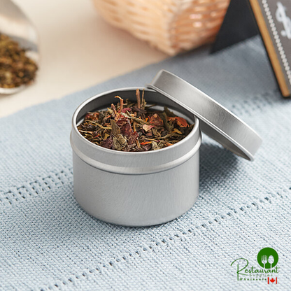 2 oz. Silver Deep Tin with Slip Cover - 432/Case