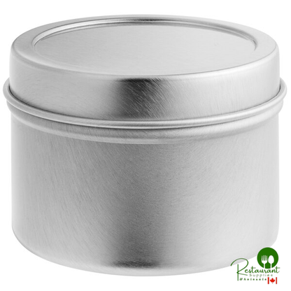 2 oz. Silver Deep Tin with Slip Cover - 432/Case
