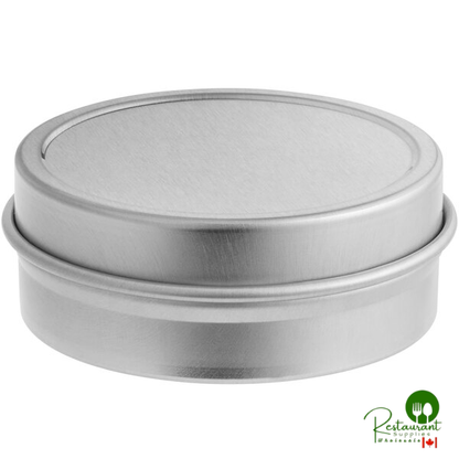 1 oz. Silver Flat Tin with Slip Cover - 800/Case