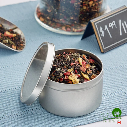 14 oz. Silver Deep Tin with Slip Cover - 96/Case