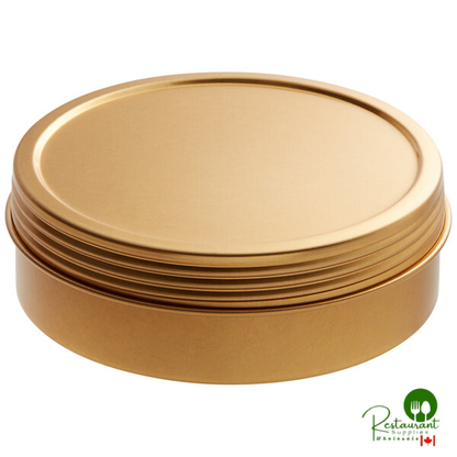 2 oz. Gold Tin with Screw Top - 864/Case